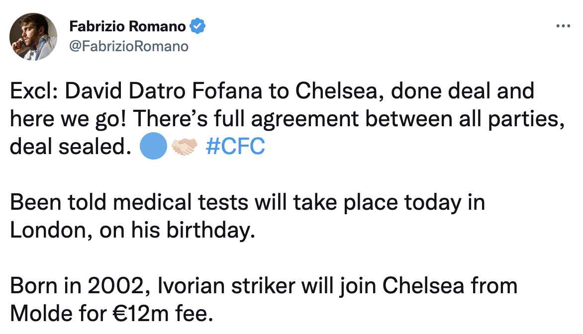 Chelsea FC Romano Fofana