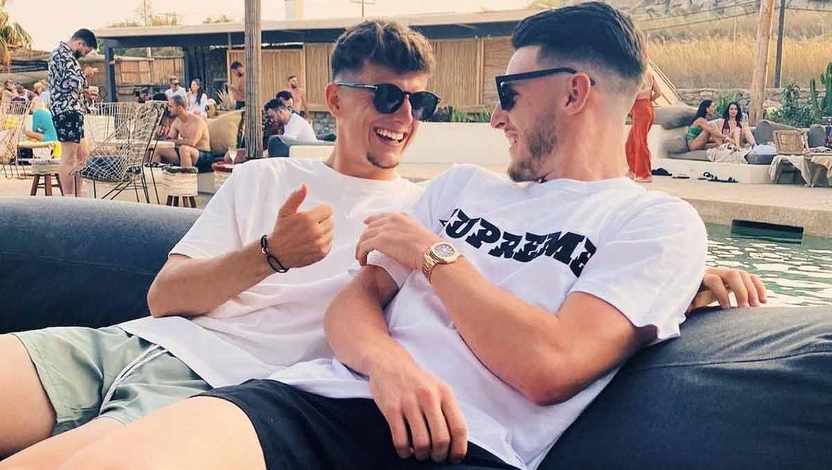 Mason Mount and Declan Rice