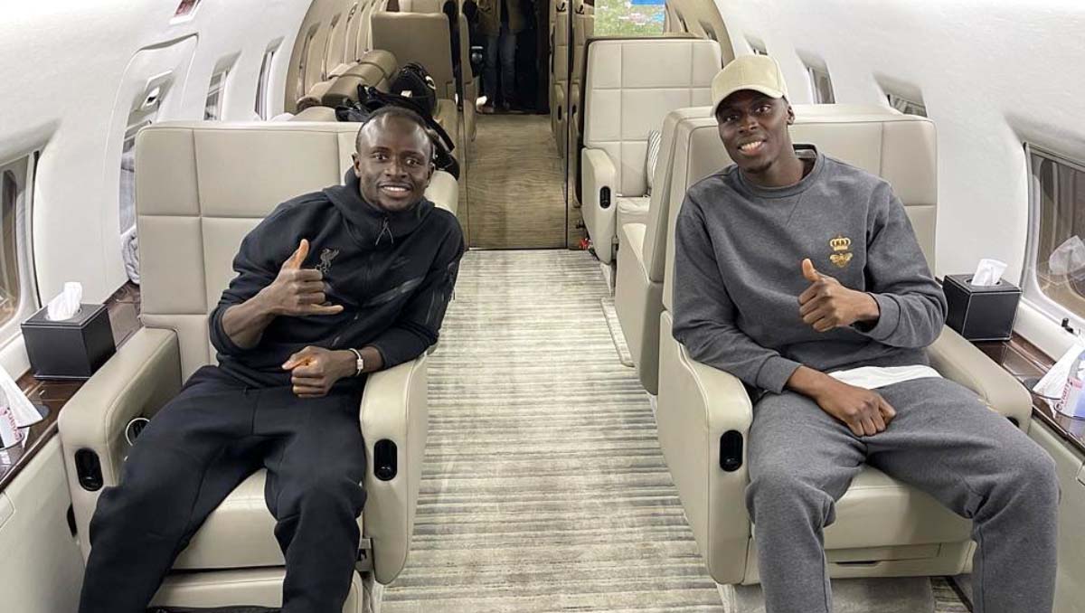 Sadio Mane and Edouard Mendy