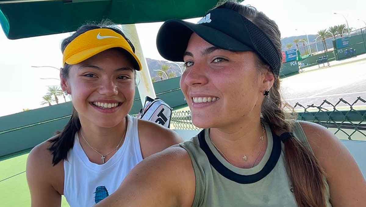 Elena-Gabriela Ruse and Emma Raducanu