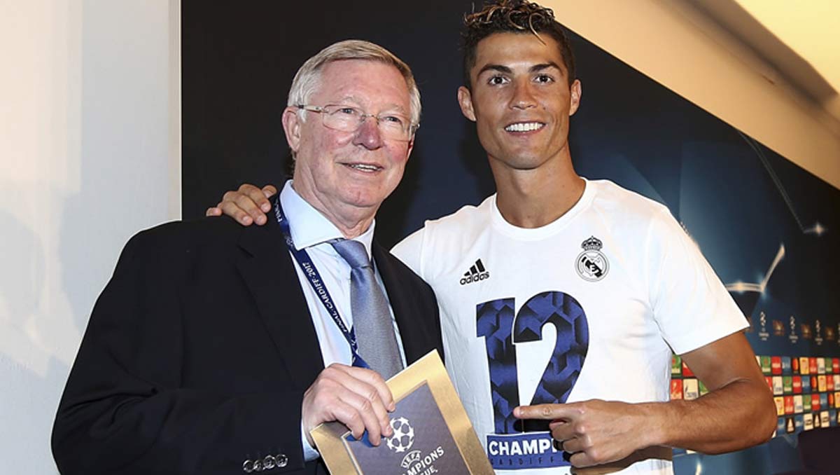 Sir Alex Ferguson and Cristiano Ronaldo