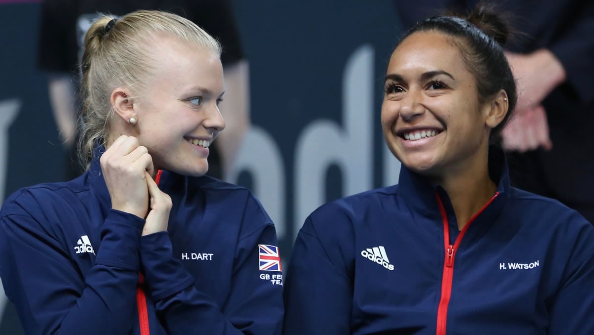 Heather Watson and Harriet Dart