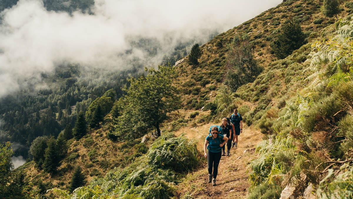Hiking trip in nature