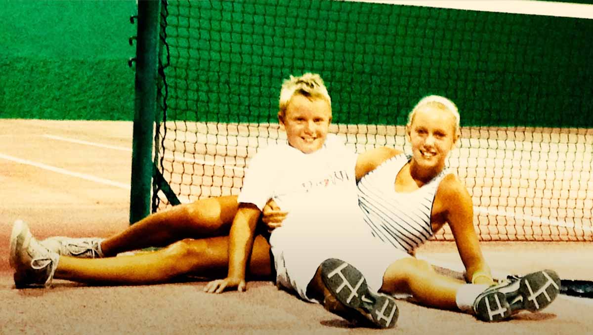 Holger Rune with his sister Alma