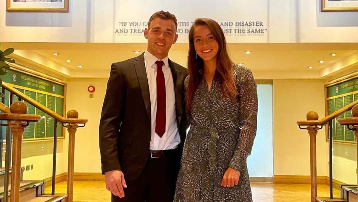 Jodie Burrage and boyfriend Ben White