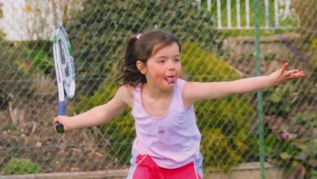 A young Jodie Burrage 