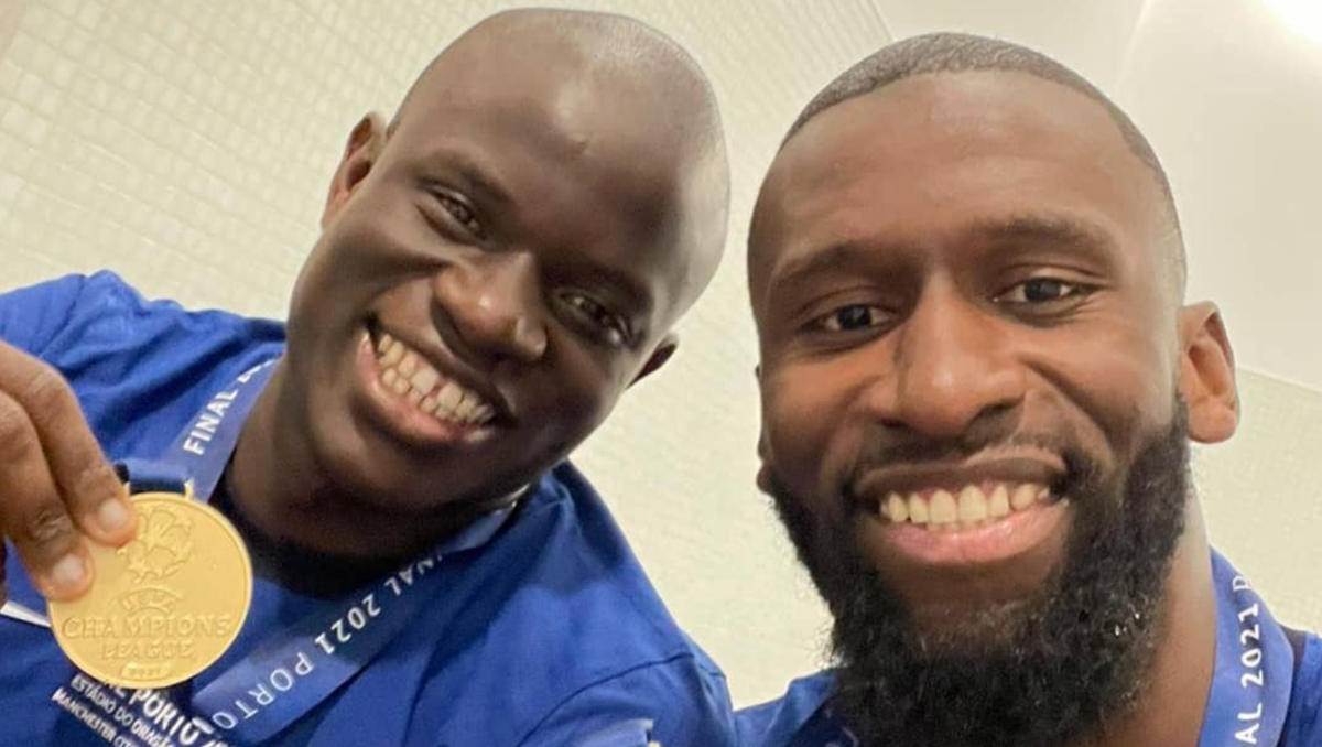 N'Golo Kante and Antonio Rudiger (Photo: Antonio Rudiger / Instagram)