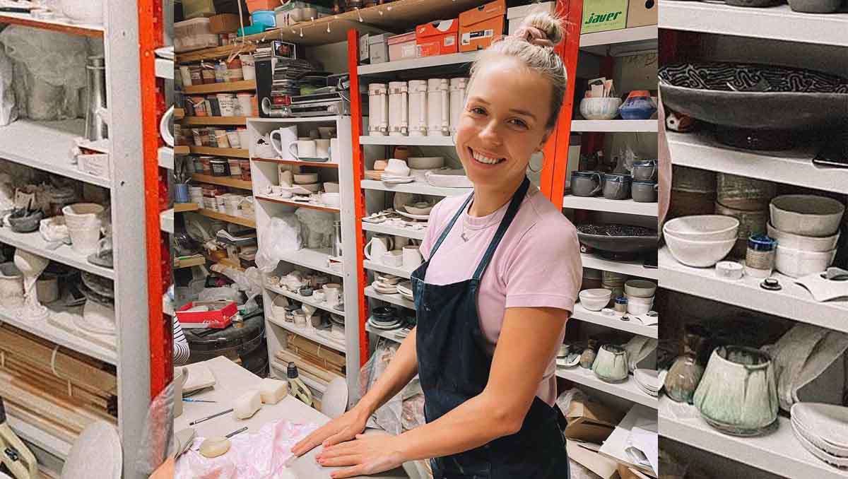 Anett Kontaveit making some pottery (Photo: @anett_kontaveit / Instagram)