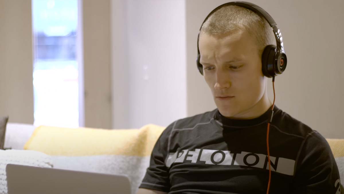 Matt Wilpers (Photo: Peloton / YouTube / Screen grab)