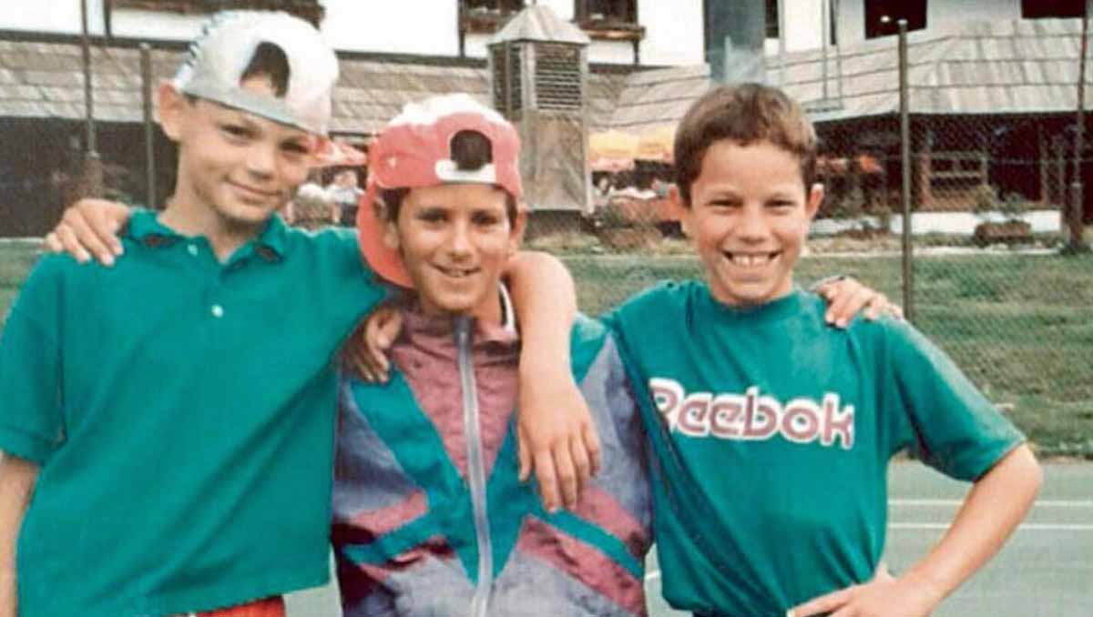 A young Novak Djokovic