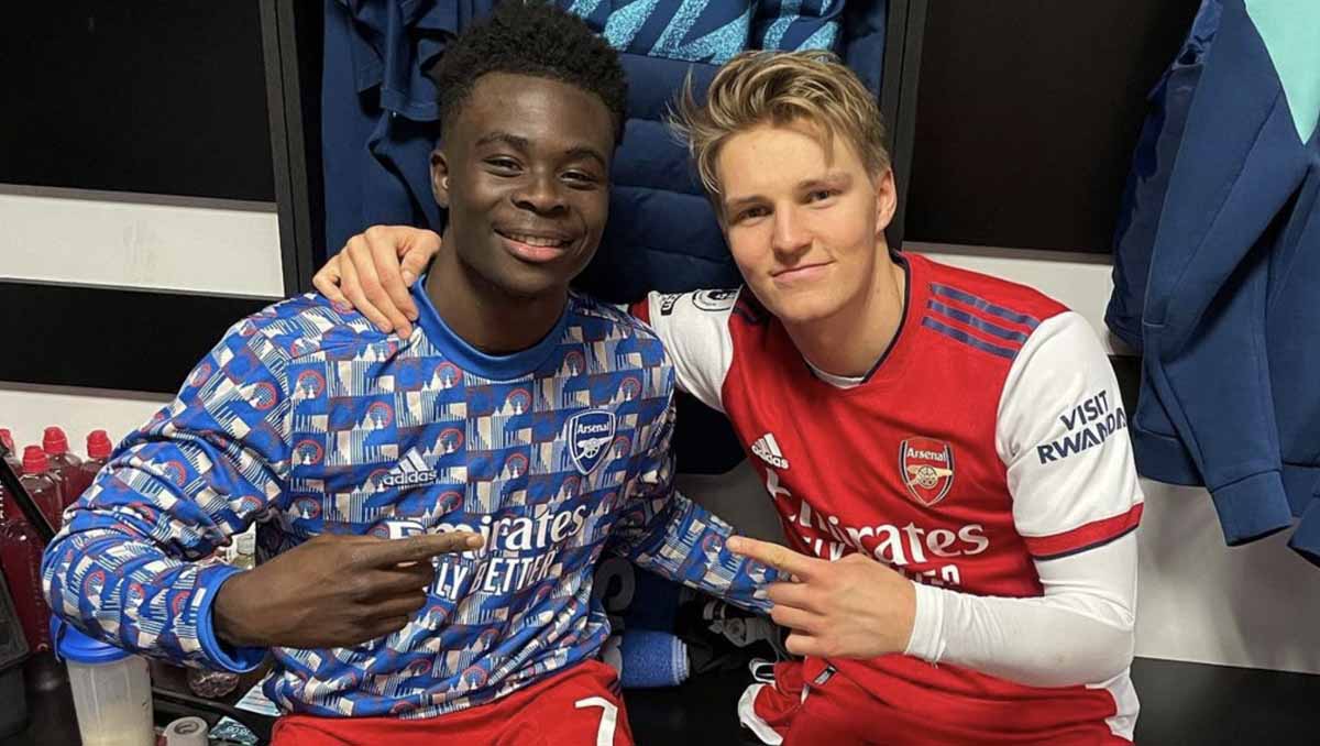 Martin Odegaard and Bukayo Saka