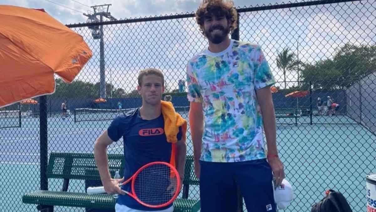 Reilly Opelka with Diego Schwartzman