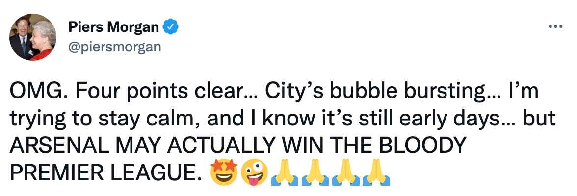 Piers Morgan Arsenal FC news Leeds