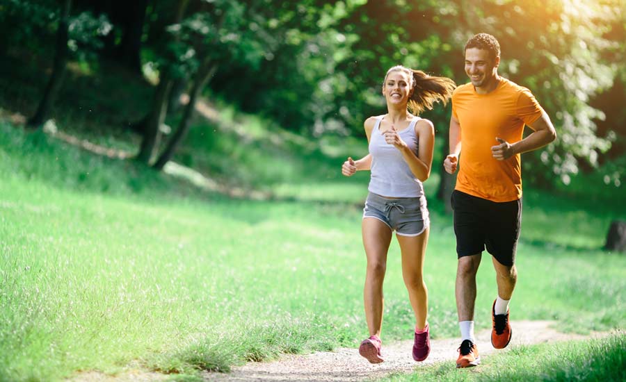 Couple Running